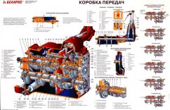 Коробка передач (КПП) Беларус-1221 — Схемы трактора БЕЛАРУС-1221